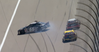 Reese’s Sweet Move of the Race: Dystany Spurlock makes a wild save at Kansas